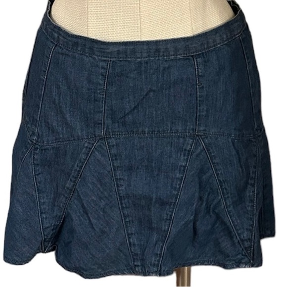 Gap Mini Jean Denim Skirt Side Zipper Size 25/0 - Picture 2 of 6